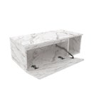 Ver mais imagens de Gabinete Banheiro com Cuba Inclusa com Porta e Nicho 80 cm Cor: Mármore Branco