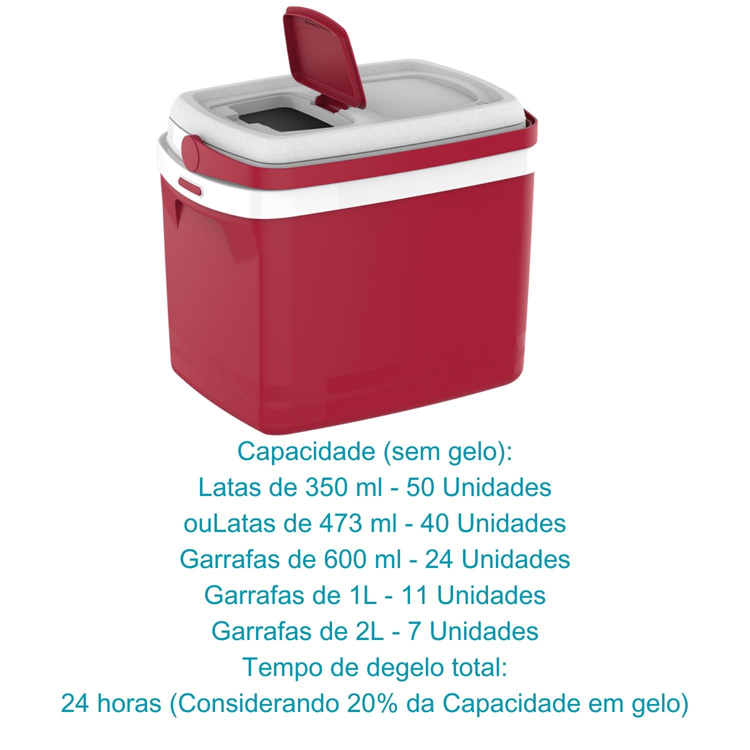 Caixa Termica Cooler Cerveja Bebidas 32l Praia Pesca Camping - 3