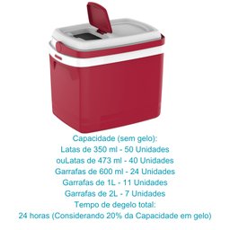 Caixa Termica Cooler Cerveja Bebidas 32l Praia Pesca Camping - 3