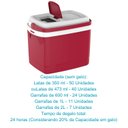 Ver imagem 3 de Caixa Termica Cooler Cerveja Bebidas 32l Praia Pesca Camping