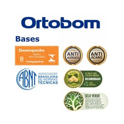 Base Sommier Camurça Preto Queen (158x198x23) - Revestida em Camurça - Ortobom - 3