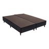 Base Sommier Camurça Preto Queen (158x198x23) - Revestida em Camurça - Ortobom - 1