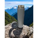 Ver imagem 3 de Garrafa Térmica Aço Inox com Termômetro Digital Led 500ml Cinza