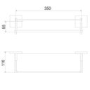 Ver imagem 2 de Porta Shampoo com Proteção 2052 C 210 41,5cm Meber Metais