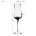 Ver imagem 4 de Kit 6 Taça Champanhe 23x7x7cm 210ml Vidro Transparente