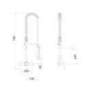 Ver imagem 4 de Torneira Gourmet para Cozinha Misturador de Parede 2881 C75