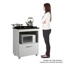 Ver imagem 6 de Balcão Cooktop Cozinha 5 Bocas 1 Porta Salvia Kaiki Branco