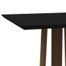 Mesa de Jantar Tampo com Vidro Valencia 100x100 Imbuia/Preto - PR Móveis - 2