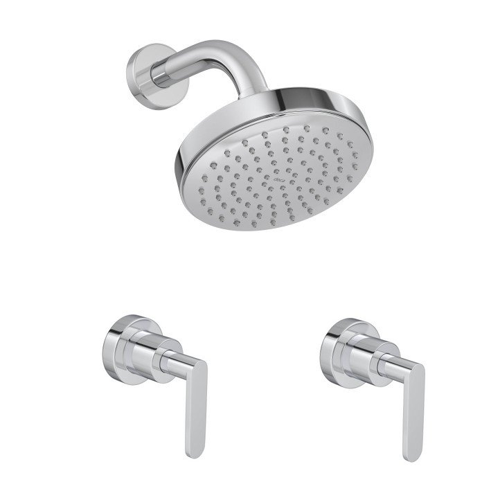 Kit Chuveiro Flex e 2 Acabamentos Flex Plus Cromado Deca - 1