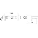 Ver imagem 3 de Misturador para Banheiro de Parede 1881 C 215 Meber Metais
