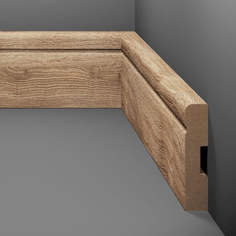 Rodapé Estilo 09 Eucafloor - 70 x 15mm Barra 2,40m - Cor 09