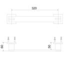 Ver imagem 2 de Porta Toalha Linear 2033 C 210 Meber Metais