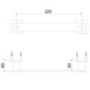 Ver imagem 2 de Porta Toalha Linear 2033 C 210 Meber Metais