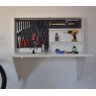Mesa Dobrável de Parede com Painel Ferramentas Branca - 1