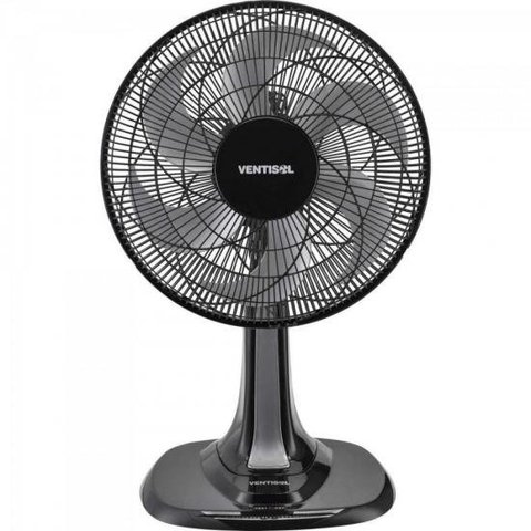 Ventilador de Mesa Ventisol Turbo 6 30cm Preto/cinza 220v