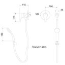 Ver imagem 2 de Ducha Higiênica com Monocomando 2996 C70 Meber Metais