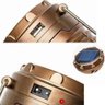 Lanterna Lampião Lamparina Solar LED Carrega Celular - Dourado - 3