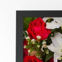 Ver imagem 2 de Quadro Buquê Mix de Flores Rosas Moldura Preta 60x40cm