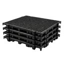Ver imagem 1 de Kit 4 Estrado Plástico Modular Tipo Pallet Piso Encaixável Resistente Lavável Domama