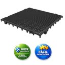 Ver imagem 7 de Kit 4 Estrado Plástico Modular Tipo Pallet Piso Encaixável Resistente Lavável Domama
