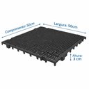 Ver imagem 6 de Kit 4 Estrado Plástico Modular Tipo Pallet Piso Encaixável Resistente Lavável Domama