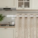Ver imagem 3 de Cortina Renda Bando Cozinha Cascata 3,00 x1,00ALT Diversas:Tulipa Marrom