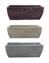 Ver imagem 1 de Kit 3 Vaso Planta 80x30 Jardineira Floreira Polietileno BGPLASTICOS V5 FERRUGEM 017