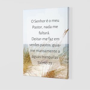 Placa Decorativa - o Senhor É Meu Pastor e Nada Me Faltará