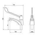 Ver imagem 3 de Torneira para Banheiro de Mesa 1193 Globalmedic Meber Metais