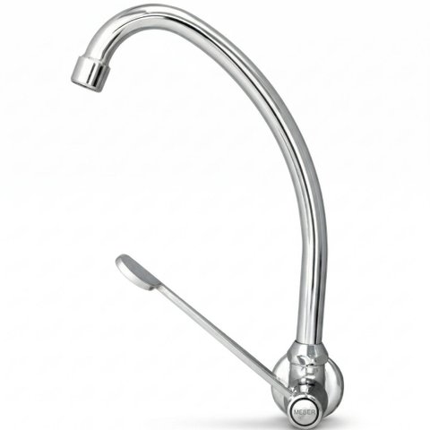 Torneira para Cozinha de Parede Bica Móvel 1165 C 58 Globalmedic Meber Metais Cromado
