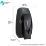 Dispenser Saboneteira Sabonete Liquido Velox Preto Premisse C19434 - 3
