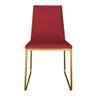 Kit 6 Cadeiras de Jantar Estofada Lille Base Gold Veludo Vermelho - Montanaris Decor - 2