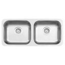 Ver imagem 1 de Cuba Dupla Retangular Horizontal Aco Inox 89x39 Acetinado - 94031103 - Tramontina Teec