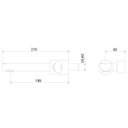 Ver imagem 2 de Torneira para Banheiro de Parede 1201 C 50 Gioia Meber Metais