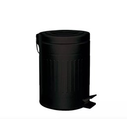 Lixeira Retro Preta 5L Mor - 1