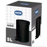 Lixeira Retro Preta 5L Mor - 2