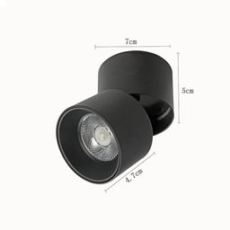 Spot Led Sobrepor Articulado Alny 10w 3000k Preto - Nordecor - 3