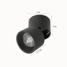 Spot Led Sobrepor Articulado Alny 10w 3000k Preto - Nordecor - 3
