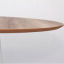 Ver imagem 2 de Mesa De Jantar Cone 90 Cm Tampo Mezzo Castani Preto