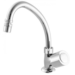 Torneira para Cozinha de Mesa Bica Móvel 1173 C 40 Domus Meber Metais