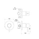Ver imagem 4 de Misturador Monocomando para Chuveiro 2997 C 75 Meber Metais