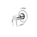 Ver imagem 3 de Misturador Monocomando para Chuveiro 2997 C 75 Meber Metais