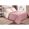 Cobre Leito Queen 200 Fios Yasmin Rosê Casaborda 3 Peças - 1