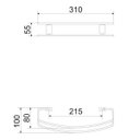 Ver imagem 2 de Porta Toalha Linear 2028 C 47 Meber Metais