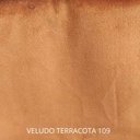 Ver imagem 7 de Kit 2 Poltrona Fontana Veludo Terracota Base em Metal Preto e Madeira