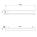 Ver imagem 2 de Porta Toalha Duplo 2030 C 47 Meber Metais