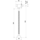 Ver imagem 2 de Válvula para Mictório Supernova 10021 Cano 30cm Meber Metais