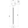 Válvula para Mictório Supernova 10021 Cano 30cm Meber Metais - 2