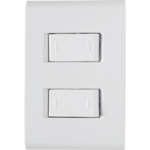 Conj 4x2 2 Interruptores Paralelos Tramontina Liz 10 a 250 V