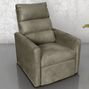 Ver imagem 1 de Poltrona Lyon Cappuccino Reclinável em Suede com 2 Estágios 69cm para Sala e Quarto